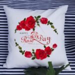 rose day cushion