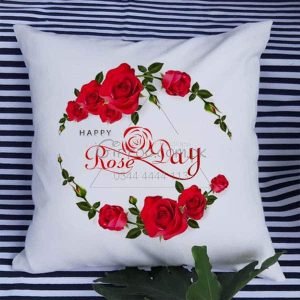 rose day cushion