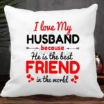 husband love cushion