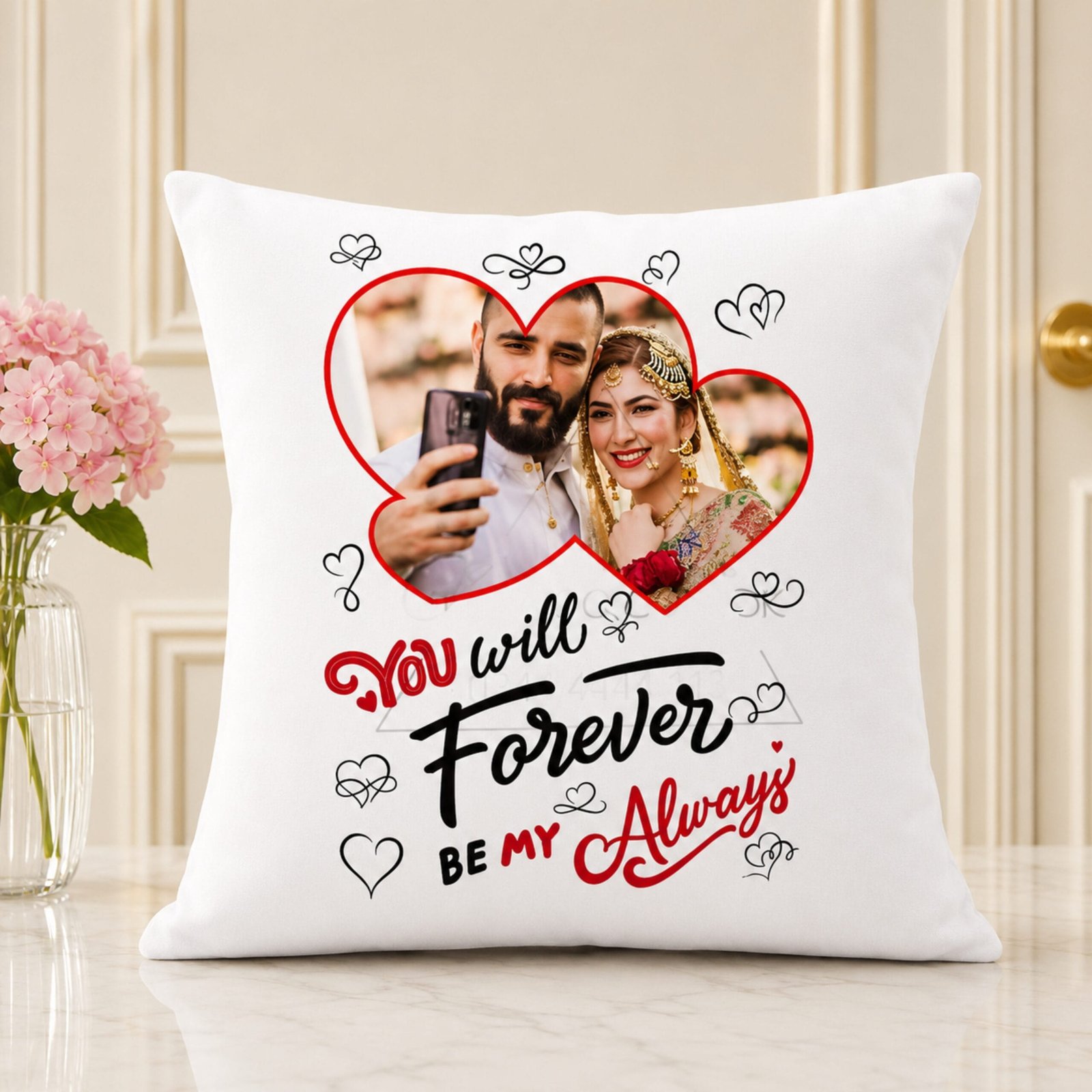 giftoo-pakistan-cushion21 Forever Pic Cushion - Image 1