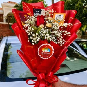 Red Bouquet chocolate gift for Wedding