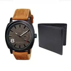 wallet with watch