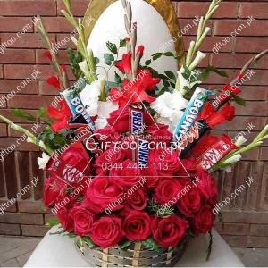 flower chocolate basket