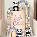 panda theme cake