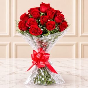 2 Dozen Red Roses Bunch by Bahawalpur in Lahore