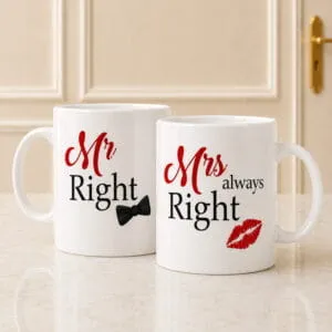 Mr and Mrs right Mug