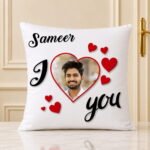 Love Cushion with Name for Valentines Day