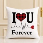 Love Forever Heart Beat Cushion for Valentines Day