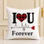 Love Forever heart Beat Cushion
