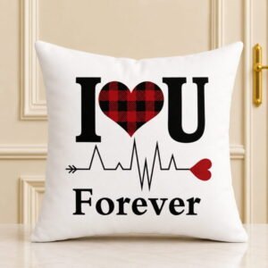 Love Forever Heart Beat Cushion for Valentines Day