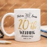 mugs with dates and name