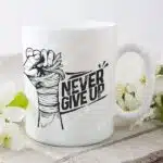 never give up