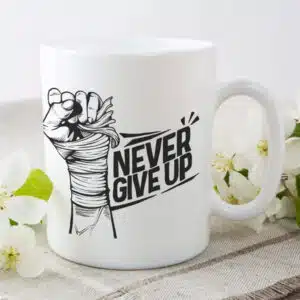 never give up