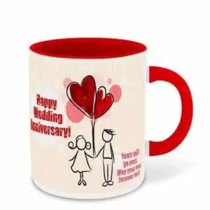 wedding anniversary mug