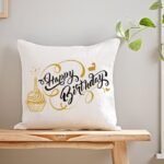 happy birthday cushion