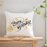 happy birthday cushion