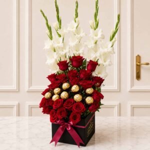 Decent Flowers Box in Lahore for Valentines Day
