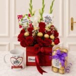 Special for Begum Jee flower arrangement in Lahore for Valentines Day