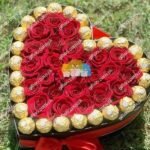 Side Rocher with Roses Heart