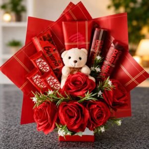 Red Love Box chocolate gift for Valentines Day