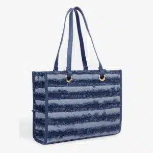 blue tote bag