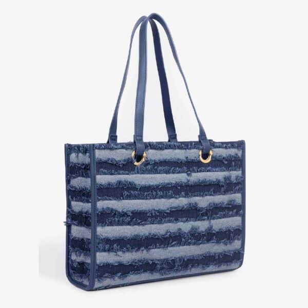 blue tote bag