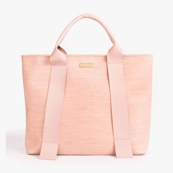 pink tote bag