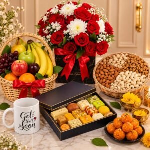 Good Bliss fruit basket by Dry Fruits for Get Well Soon