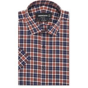 blue orange shirt