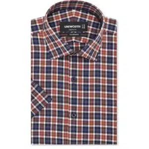 blue orange shirt