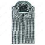 check white and green shirt