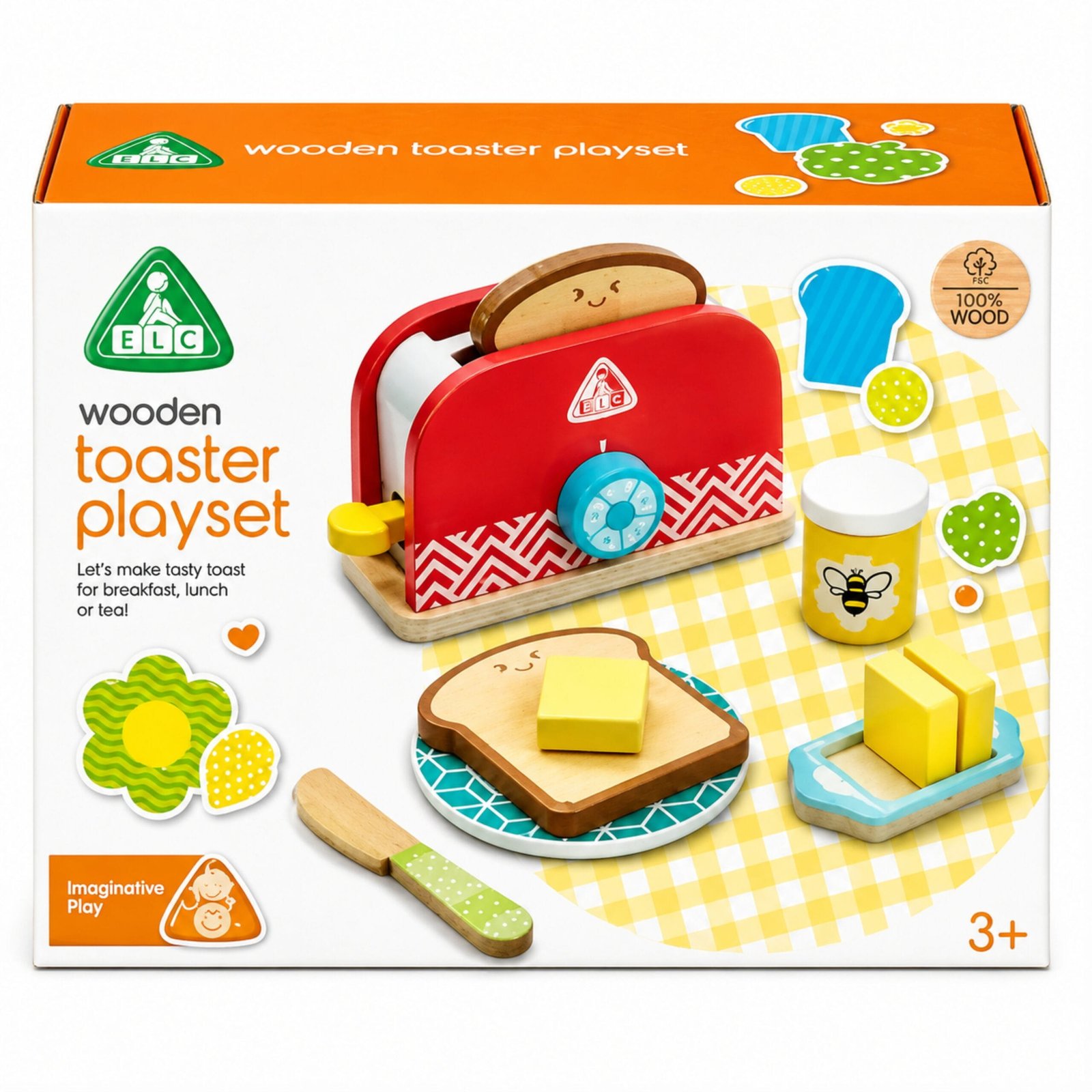 giftoo-pakistan-he17 Wooden Toaster Set - Image 1
