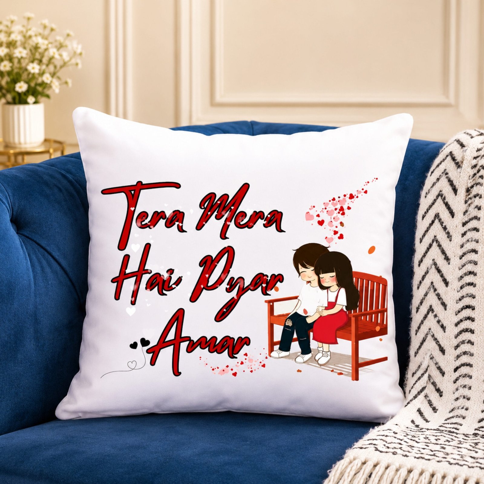 Giftoo-Pakistan-cushion-5 Tera Mera Hai Pyar Amar Cushion - Image 1