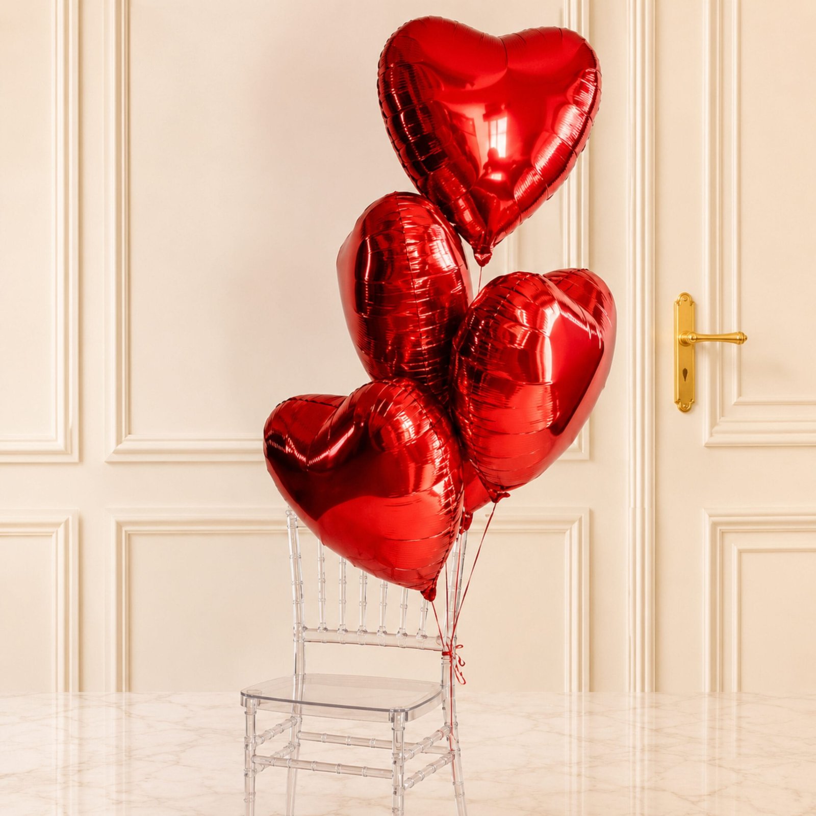 giftoo-pakistan-pro8 3 Heart Shape Foil Balloons - Image 1