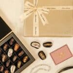 Gold Leather Date Box