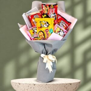 Mix Buldak Noodle Bouquet for Valentines Day