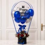 Birthday Floral in Blue Theme personalised gift
