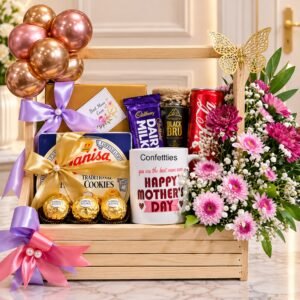 Beautiful Wooden Basket for New Year