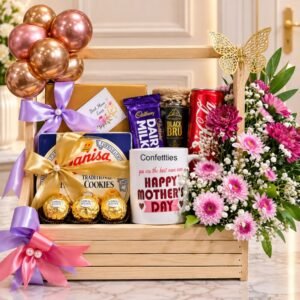 Beautiful Wooden Basket - Anniversary Gifts | Giftoo Pakistan