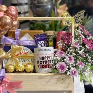 mother day wooden basket