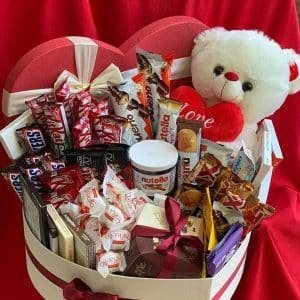 heart shape mix chocolate box