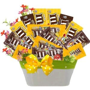 m&m chocolate basket