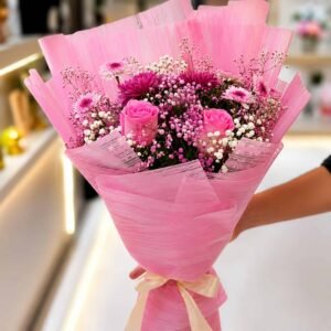 Pretty Pink Bouquet in Lahore for Valentines Day