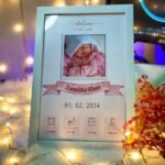 new born baby girl theme frame