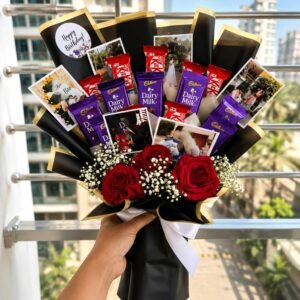 Picture Bouquet with Chocolates for Wedding