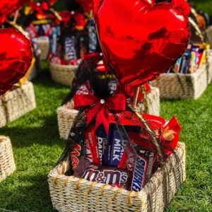Choco Love Basket chocolate gift for Valentines Day