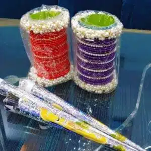 bangles with mehandi