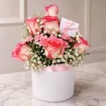 Pink Secret Love flower arrangement in Lahore for Mothers Day
