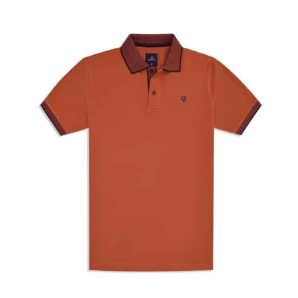 rust color shirt