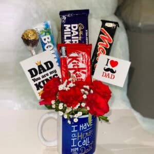 mug with chocolates